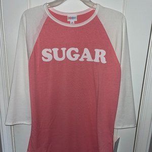 LuLaRoe M Randy Tee - Pink "Sugar"